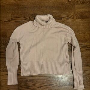 Women's Pink Turtleneck Sweater